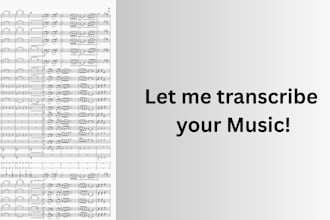 transcribe music from an audio to music sheet
