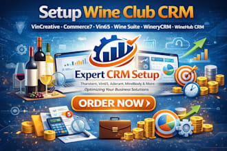 setup wine club CRM vincreative commerce7 vin65 wine suite winerycrm winehub crm