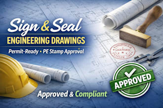 sign and seal engineering drawings for building permit approval