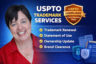 file trademark renewal, statement of use, uspto ownership and clearance