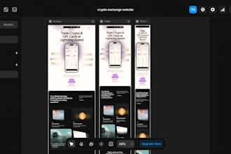 design a modern crypto or web3 website in framer