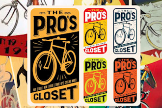 design a motorcycle, mountain bike or vintage bike logo for your brand