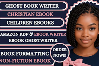 ebook ghostwriter, ghost book writer, non fiction ghostwriter, KDP book writer