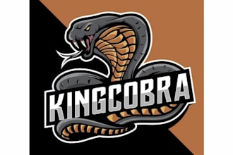 design snake character esport mascot logo in 24 hours