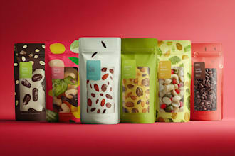 design minimal, modern and luxury packaging or label