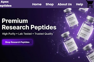 peptide website, nutraceutical store, fda compliant  peptide website ecommerce