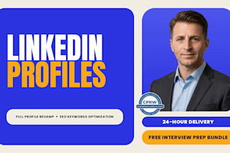 design, revamp, and SEO optimize your linkedin profile