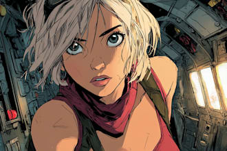 professional comic book illustration for your story