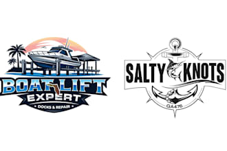 design modern marine, boat, yacht, and shipping brand logo