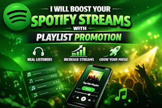 boost your spotify streams with playlist promotion