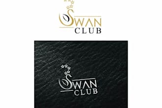 make swan logo with creative concepts for you