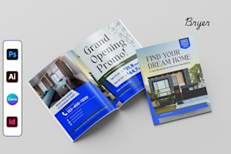 real estate brochure design business brochure design trifold brochure design
