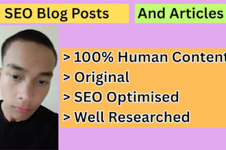 write amazing SEO blogs or articles