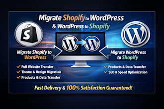 convert to migrate shopify to wordpress and wordpress to shopify move website