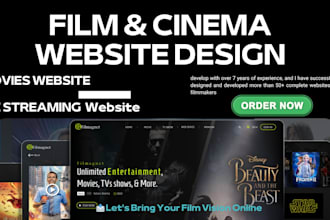 develop incredible wix website, cinema website, film website for your company