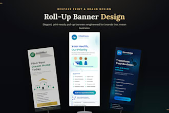 create a modern roll up banner