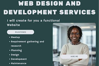 create you a functional website for you