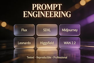 write prof ai image prompts for flux, sdxl or midjourney
