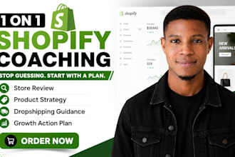 be your 1 on 1 shopify mentor, dropshipping coach and ecommerce mentor, manager