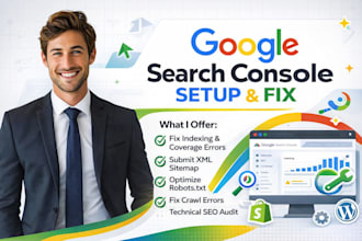fix google search console errors indexing issues sitemap for wordpress shopify