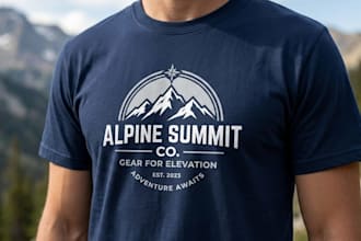 create professional t shirt logo design for your business