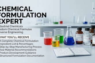 be formulation chemist reverse engineer industrial chemical formulation