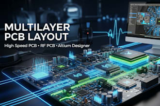 do multilayer pcb layout, high speed pcb, rf pcb and altium pcb service