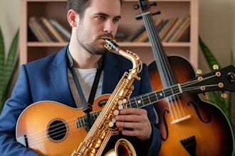record  saxophone fiddle mandolin violin for your country music