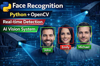 build a realtime face recognition system for camera or images