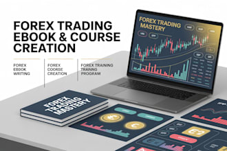 create forex trading course content, ebook, lesson plan and trading guide