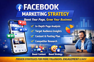 create and optimize facebook ads and marketing strategy