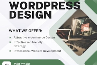 design a custom wordpress website for business growth
