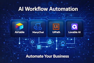 airtable automation manychat chatbot uipath automation lovable ai workflow