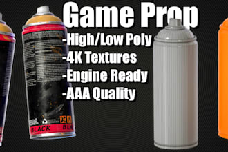 create high quality 3d game props