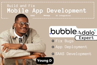 adalo build bubbleio expert saas mvp developer mobile custom app optimization