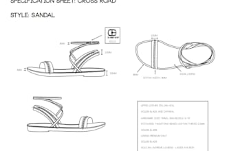 design your custom shoe with tech pack for production