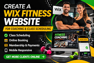 create wix website for fitness coaching programs and class scheduling