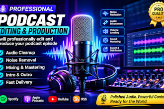 professionally edit and produce your podcast episode