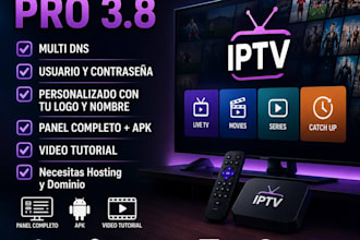 professionally rebrand ibo player pro 3 8 iptv app with custom logo and panel
