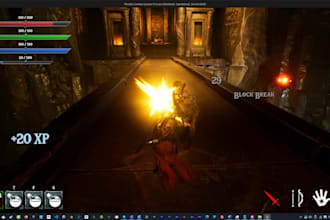 unreal engine 5 vfx game animation combat game system ue5 fps blueprint