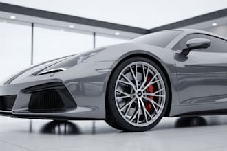 create game ready 3d car model detailed texture for unity and unreal engine