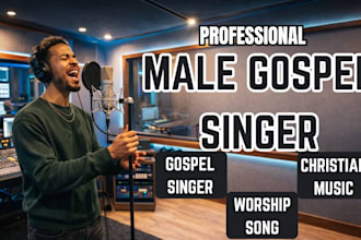 be male gospel singer christian soulful worship vocalist demo lead choir bvg