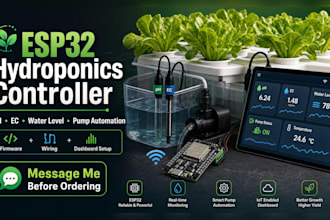 build an esp32 hydroponics controller with ph ec monitoring and automation