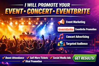 promote church event, facebook event, concert webinar via event promotion