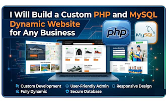 do custom ai software, full stack web application developer, PHP laravel website
