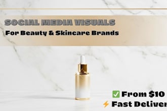 create stunning social media visuals for beauty brands