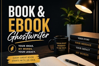 be your ebook ghostwriter, fiction writer romance ghostwriter, ghost book writer