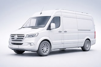 model 3d car model, truck model, van model, cad design for game, gta v, fivem