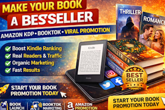 do amazon kdp book promotion, launch campaign,  booktok marketing to boost sales