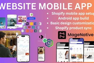 build shopify mobile app tapcar shopney magenative onemobile website app builder